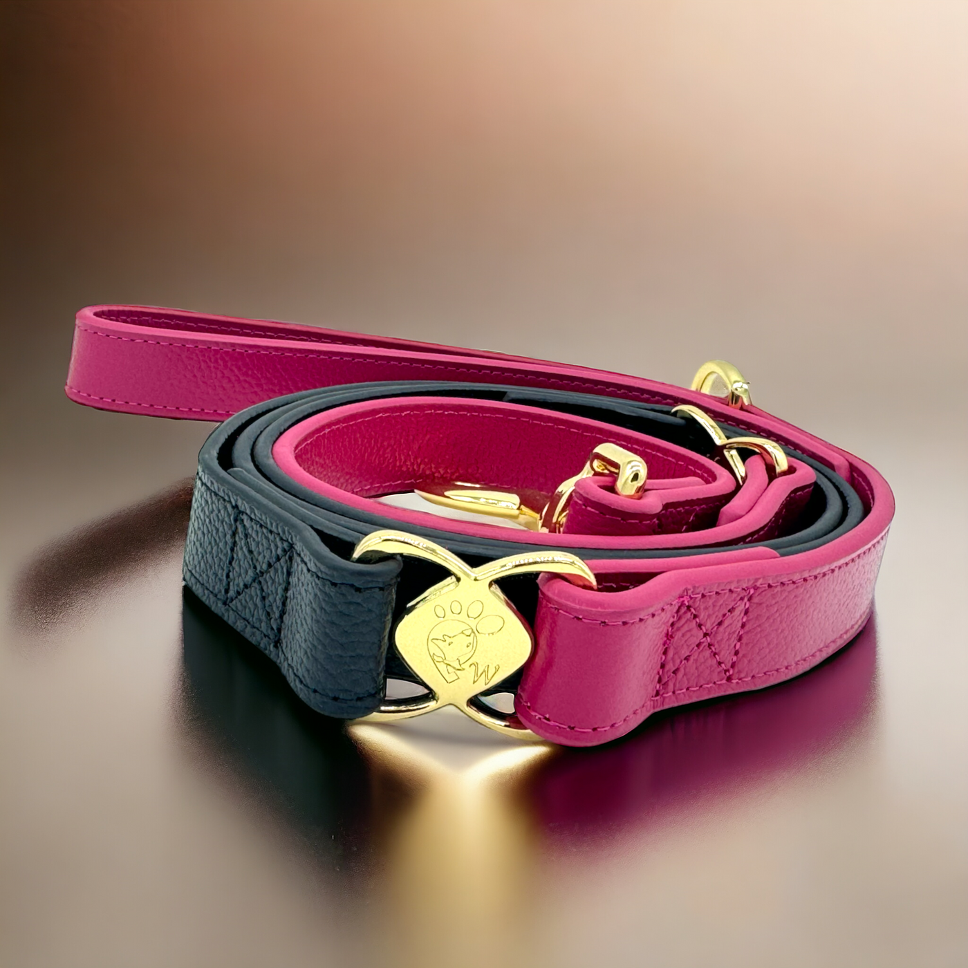 PupWiser Handmade Leather Dog Leash V2